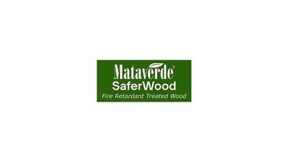 Logo Mataverde SaferWood white on green