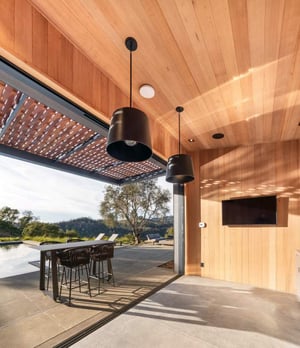 Mataverde SaferWood ThermaWood FR Hem-Fir Siding and ceiling Outdoor KItchen i